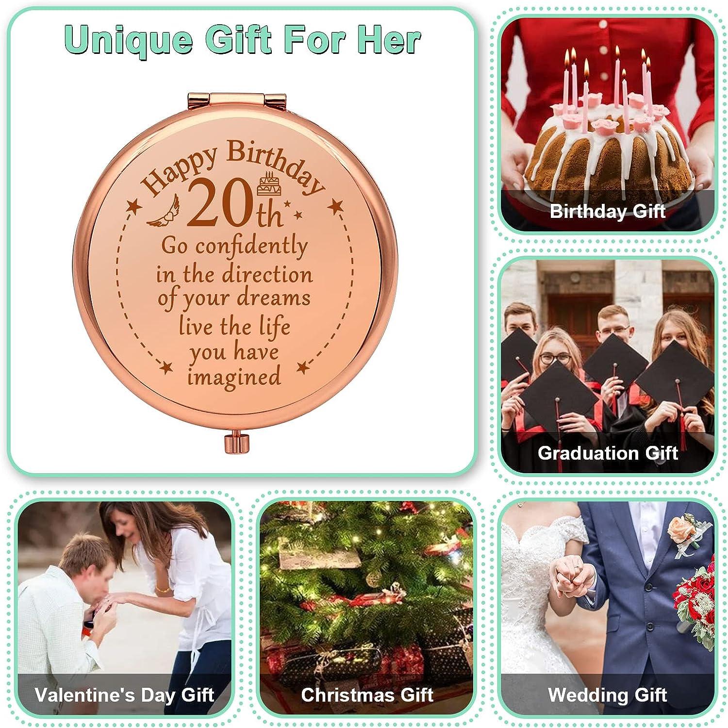 20th Birthday Gifts for Women - Gift for 20 Year Old Female - 20th Wedding  An