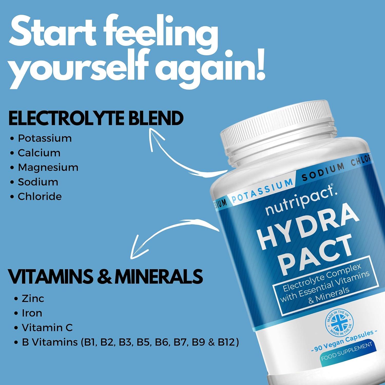 Hydra Pact Electrolytes Complex 90 Vegan Capsules High Strength