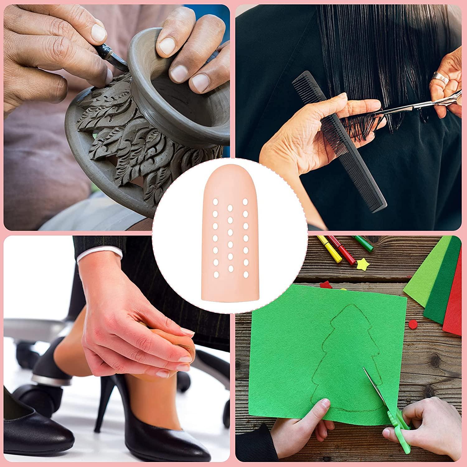 20 Pieces Gel Finger Cots Silicone Finger Protectors Silicone Finger