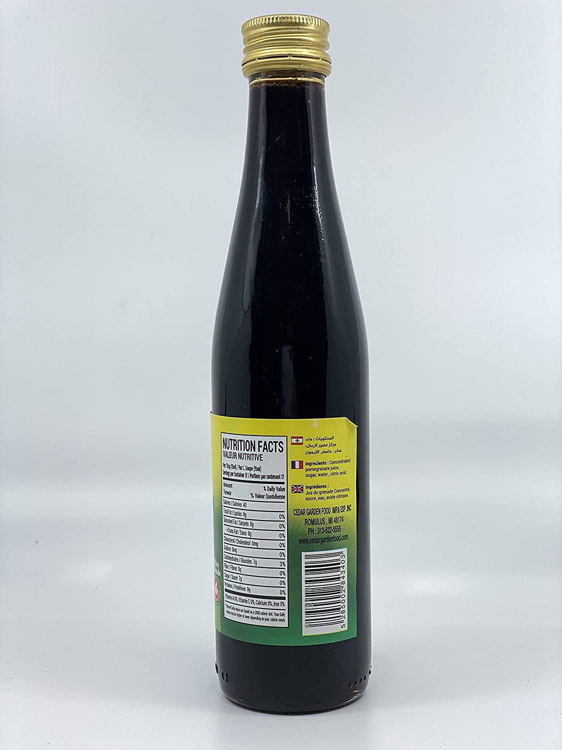 Cedar Garden Premium Pomegranate Molasses Extract 8 Fl. Oz. Pure and