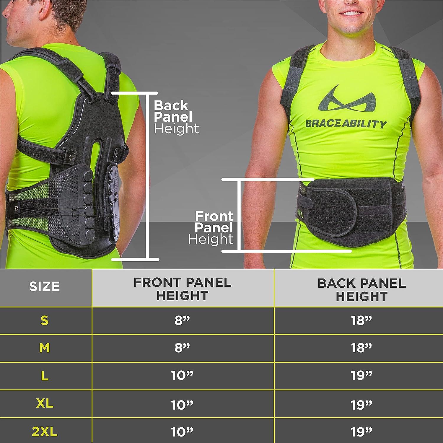 Clamshell outlet back brace