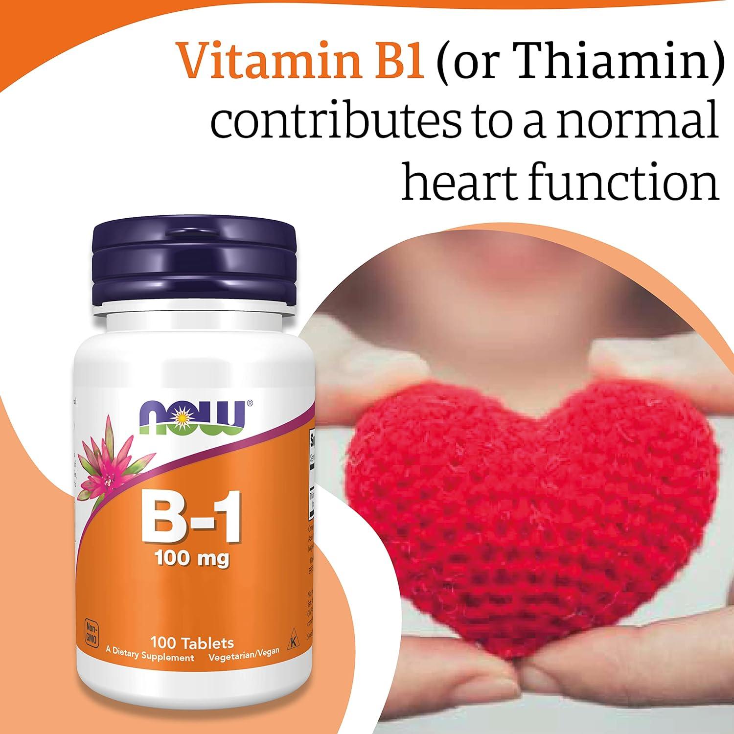 Now Foods , B-1, 100 Mg, 100 Tablets