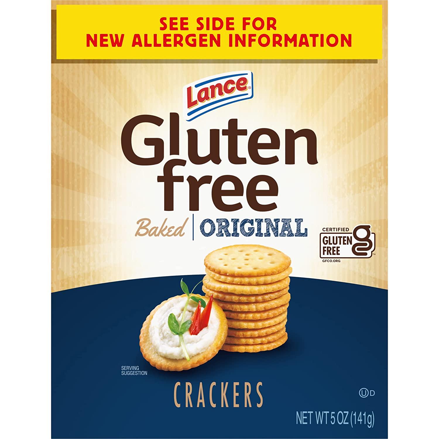 Lance Gluten Free Crackers, Original Baked, 5 Oz Box
