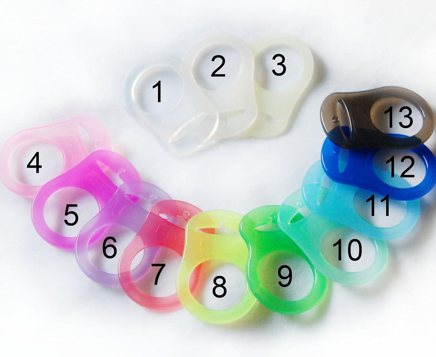 Buy Silicone Ring Adapter for Pacifier Chains - Turquoise (Pack of 10 ...