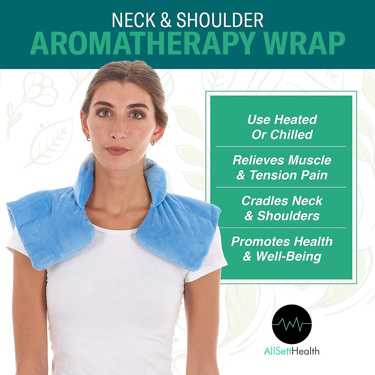 Microwavable Heating Pad for Neck and Shoulders Weighted Hot & Cold