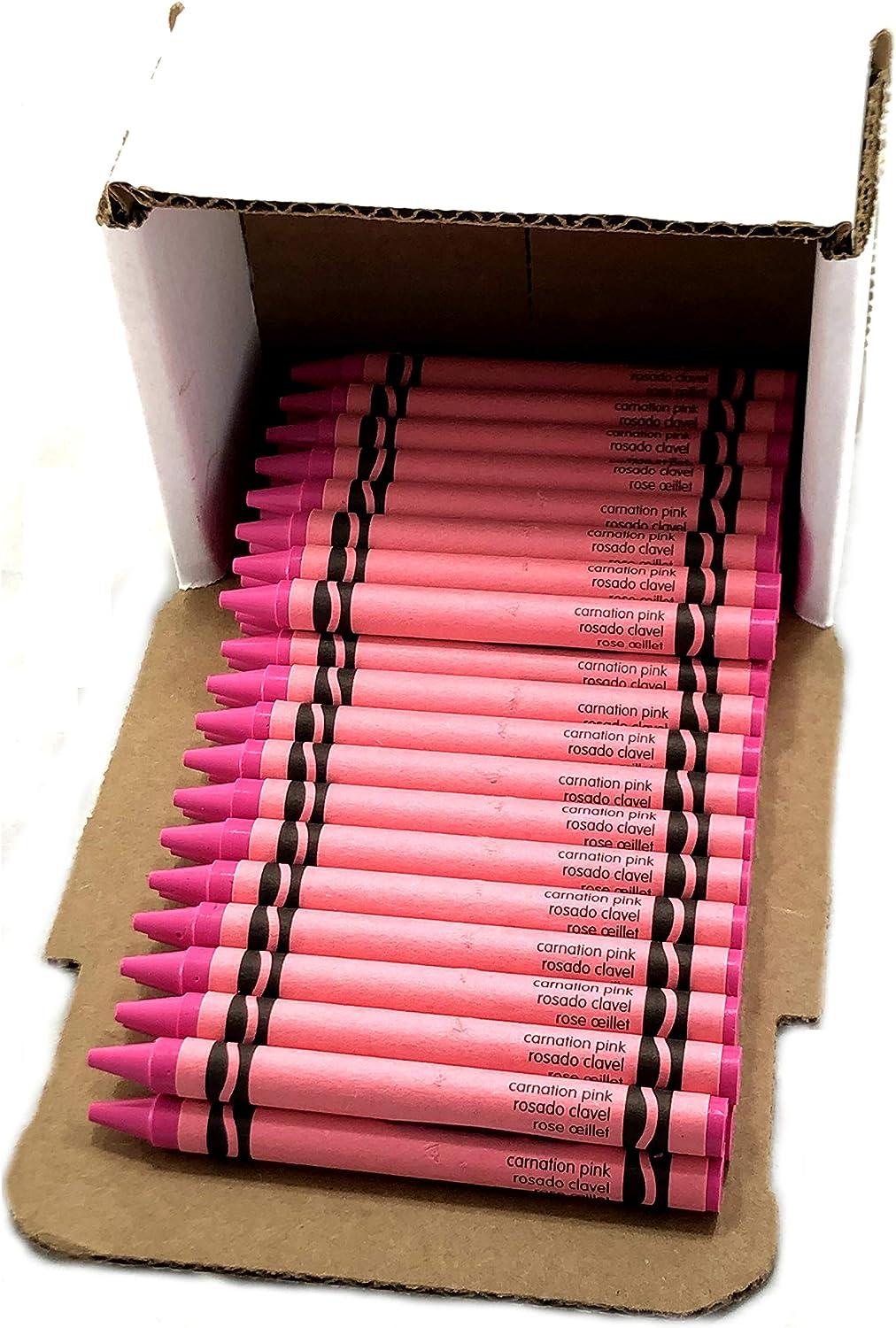 BULK CRAYOLA CRAYONS - 50 Count - Carnation Pink - Great for Crafts -  School $10.00 - PicClick