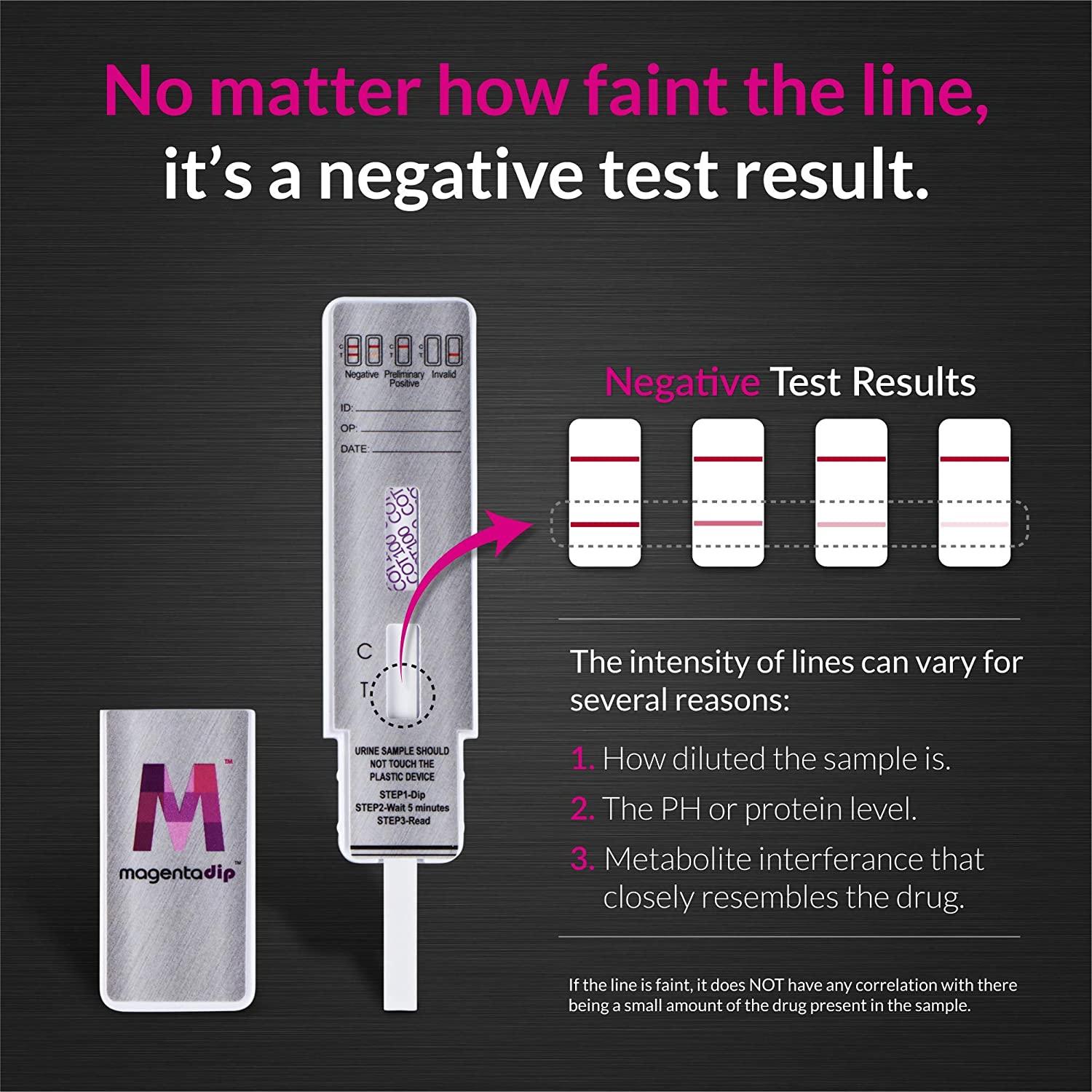 (25 Tests) Magenta Nicotine/Continine Urine Test Ultra Sensitive