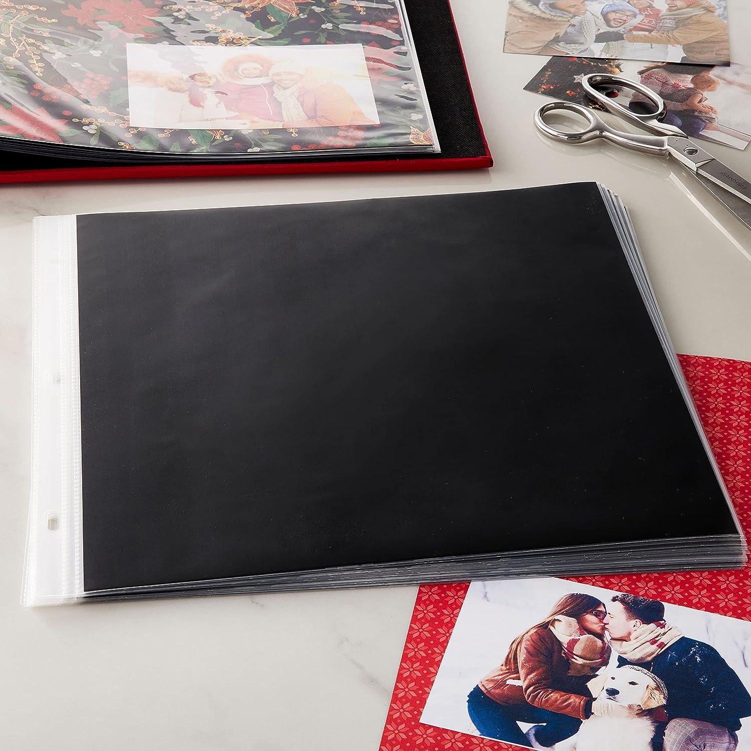 Michaels 12 x 12 Black Scrapbook Refill Pages by Recollections