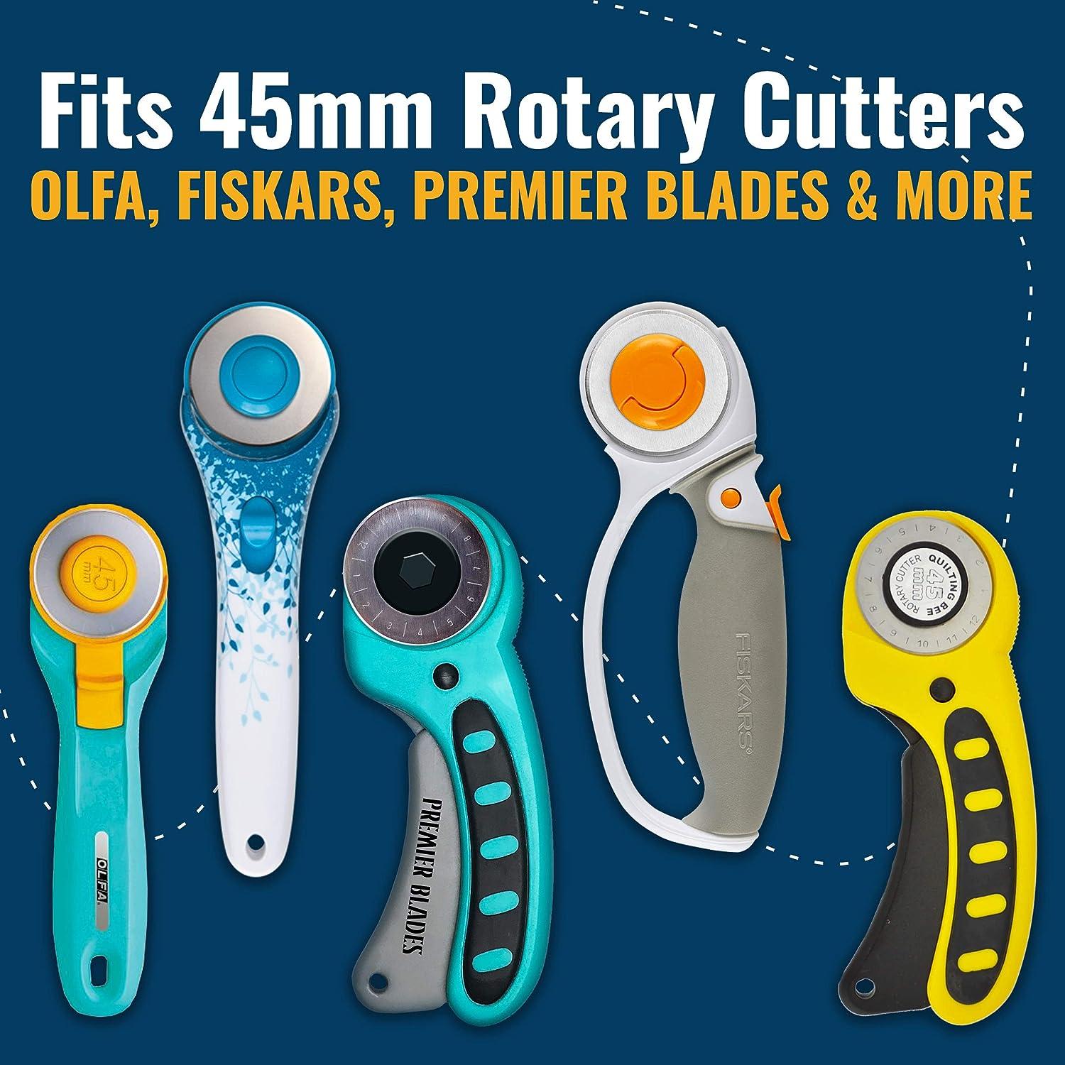 Premier Blades 45mm Rotary Cutter Blades - (15 Pack) Fits Fiskars