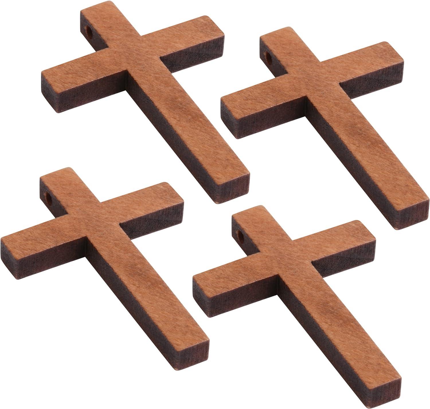 Small wooden outlet crosses for crafts