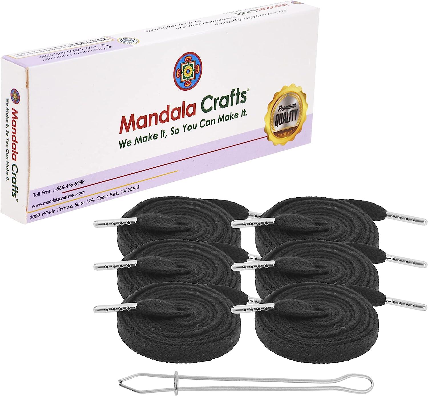 Mandala Crafts Gray Flat Drawstring Cord Drawstring Replacement, 6 PCs 55  Inch Drawcord Replacement Drawstring Threader, Draw Cord Hoodie String
