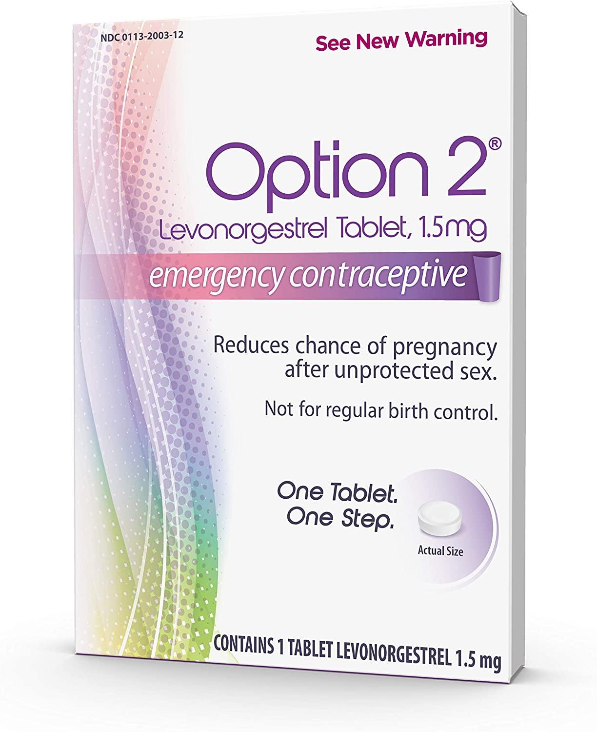 Option 2 Tablet 1.5 mg Emergency Contraceptive 1 Tablet