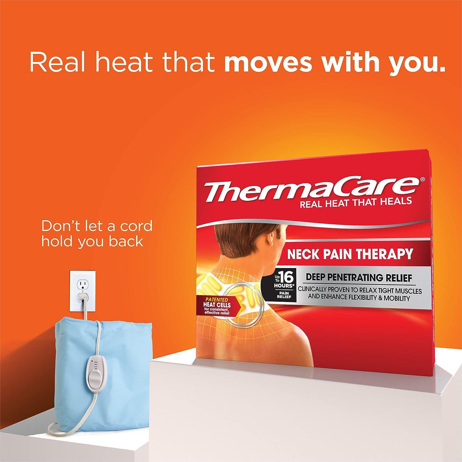 ThermaCare Heat Wraps, Neck & Shoulder Heating Pads & Pain Relief