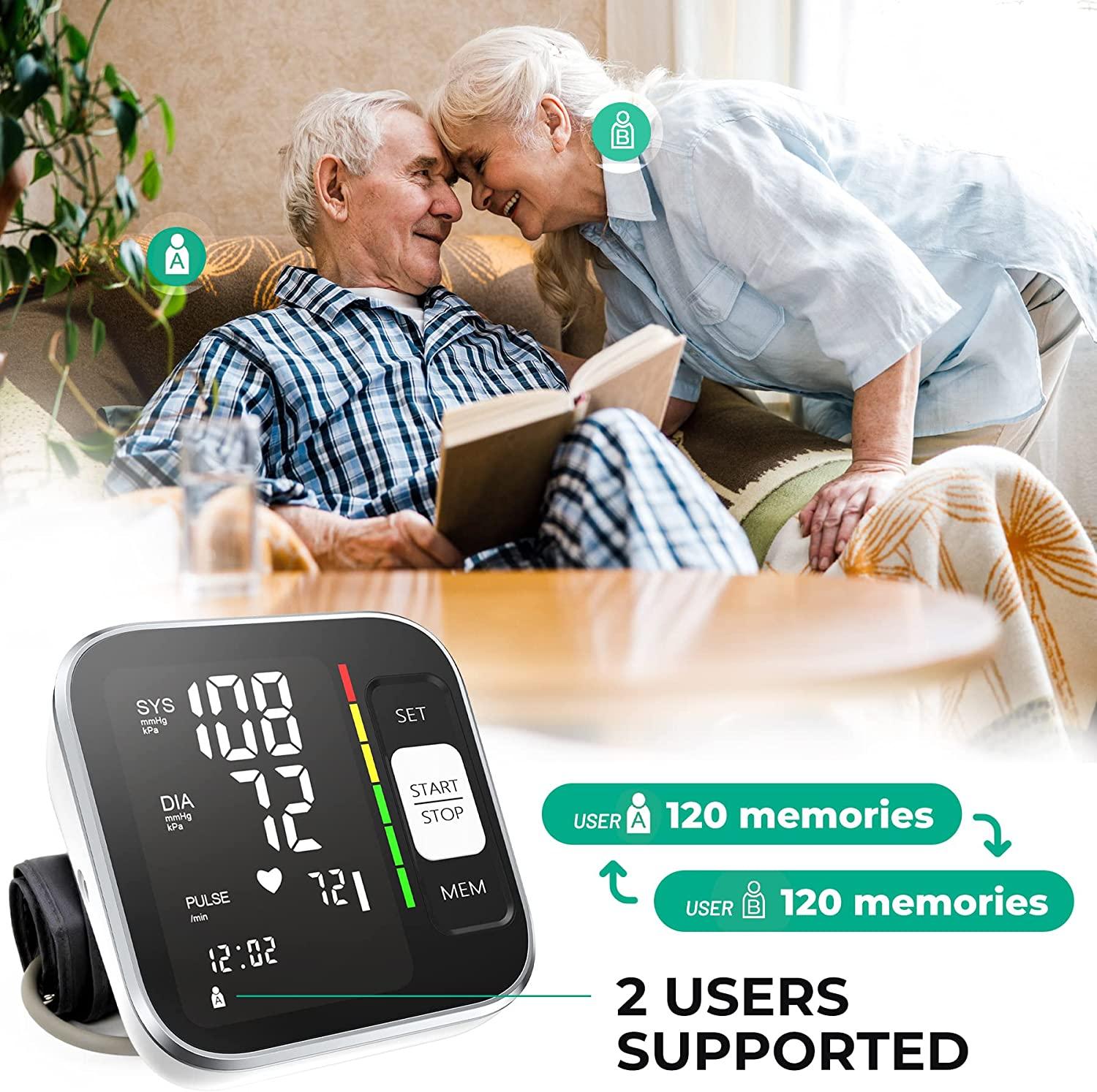 QGUGU Blood Pressure Monitor Automatic Upper Arm Machine & Accurate