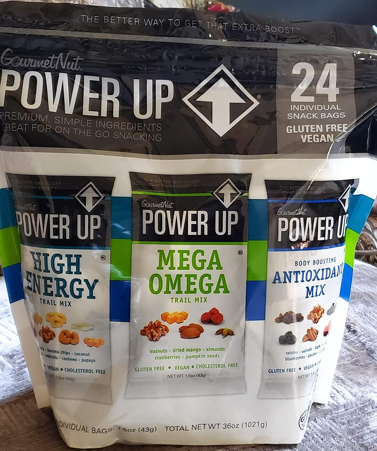 Power Up Trail Mix Variety Pack 24 Packs, 36 Oz Total