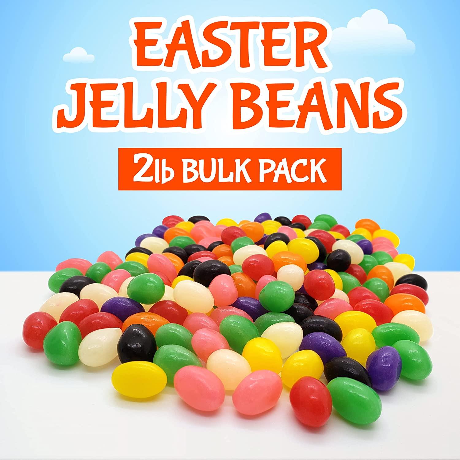Brach's Classic Jelly Beans 2LB Bulk Candy Bag - Candy Variety Pack with  Delicious and Intense Fruity Flavors Easter Candy Jelly Beans Candy Bag  Ideal for Parties, Candy Bowl Fillers 2 Pound (