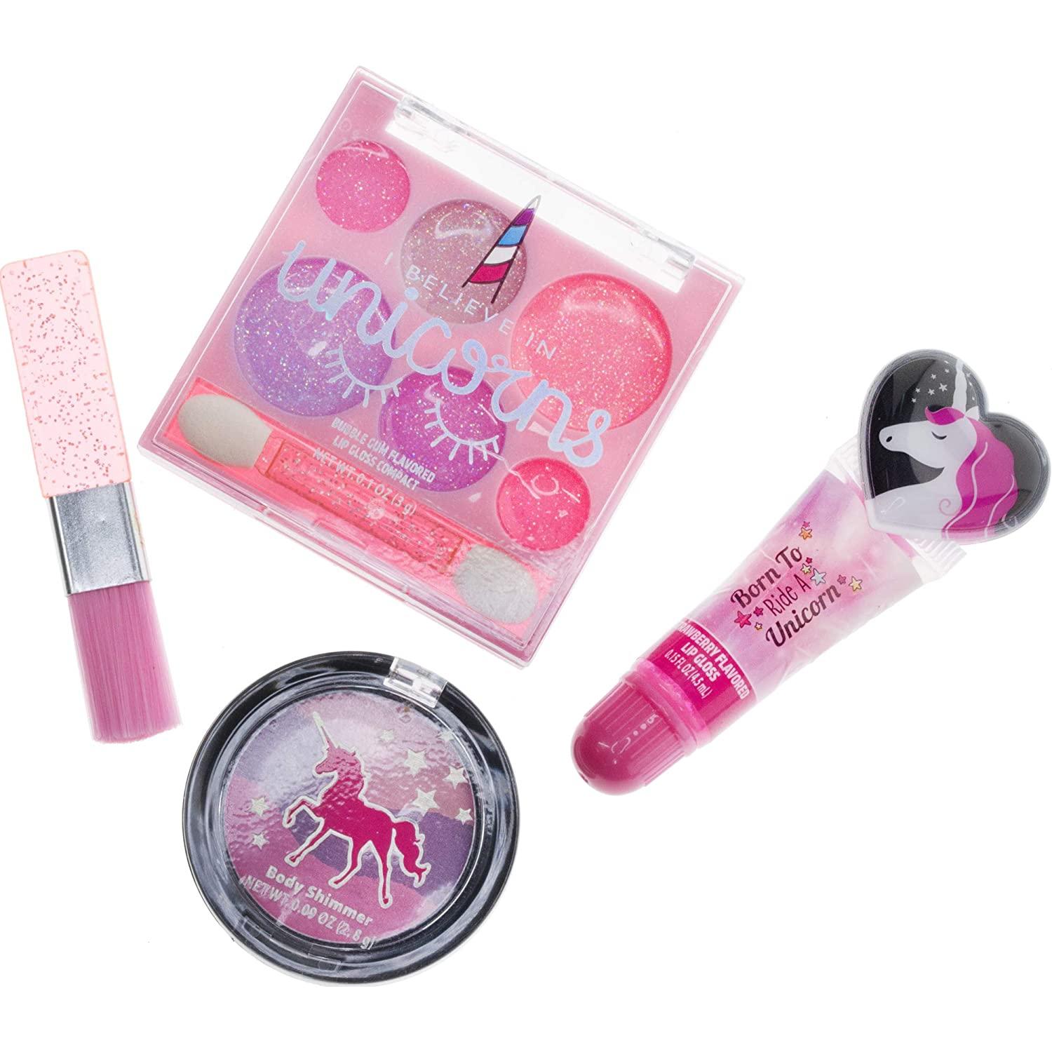 Townley Girl Unicorn Makeup Set 8 Pieces with Lip Gloss, Nail Polish