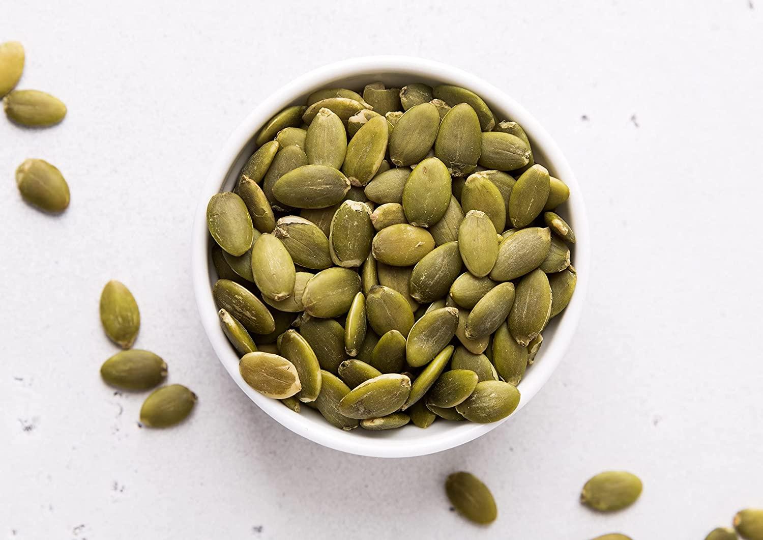 Organic Dry Roasted Pumpkin Seed Kernels with Himalayan Salt 8 oz Non