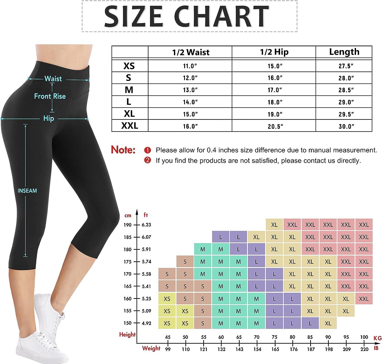 IUGA High Waist Yoga Pants with Pockets, Leggings for Women Tummy Control, Workout  Leggings for Women 4 Way Stretch Black in Bahrain