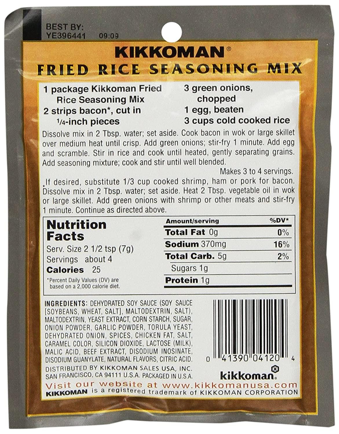 Kikkoman Fried Rice Seasoning Mix - 4 Pack (1 oz each) for Authentic Flavor