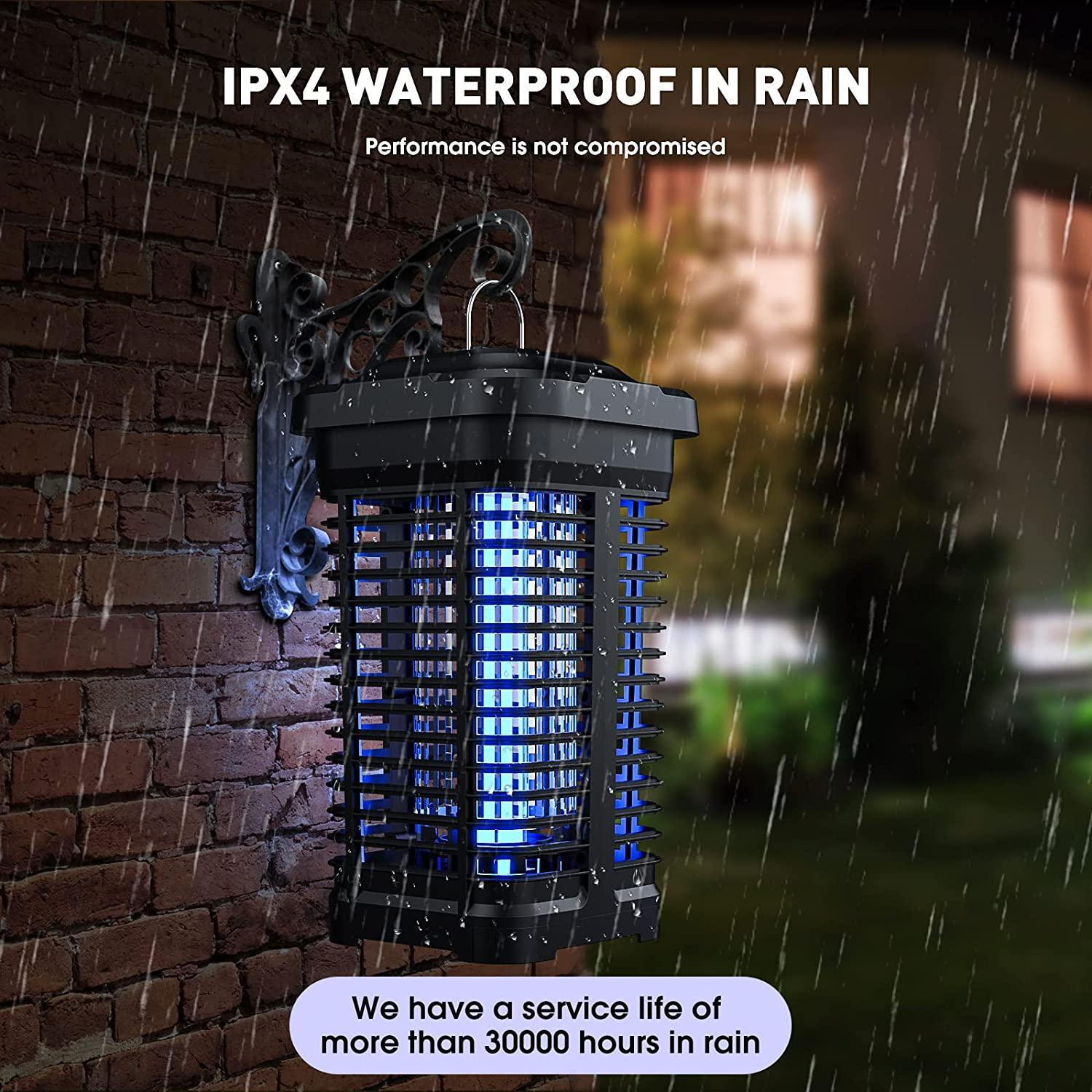 Bug zapper in rain on sale