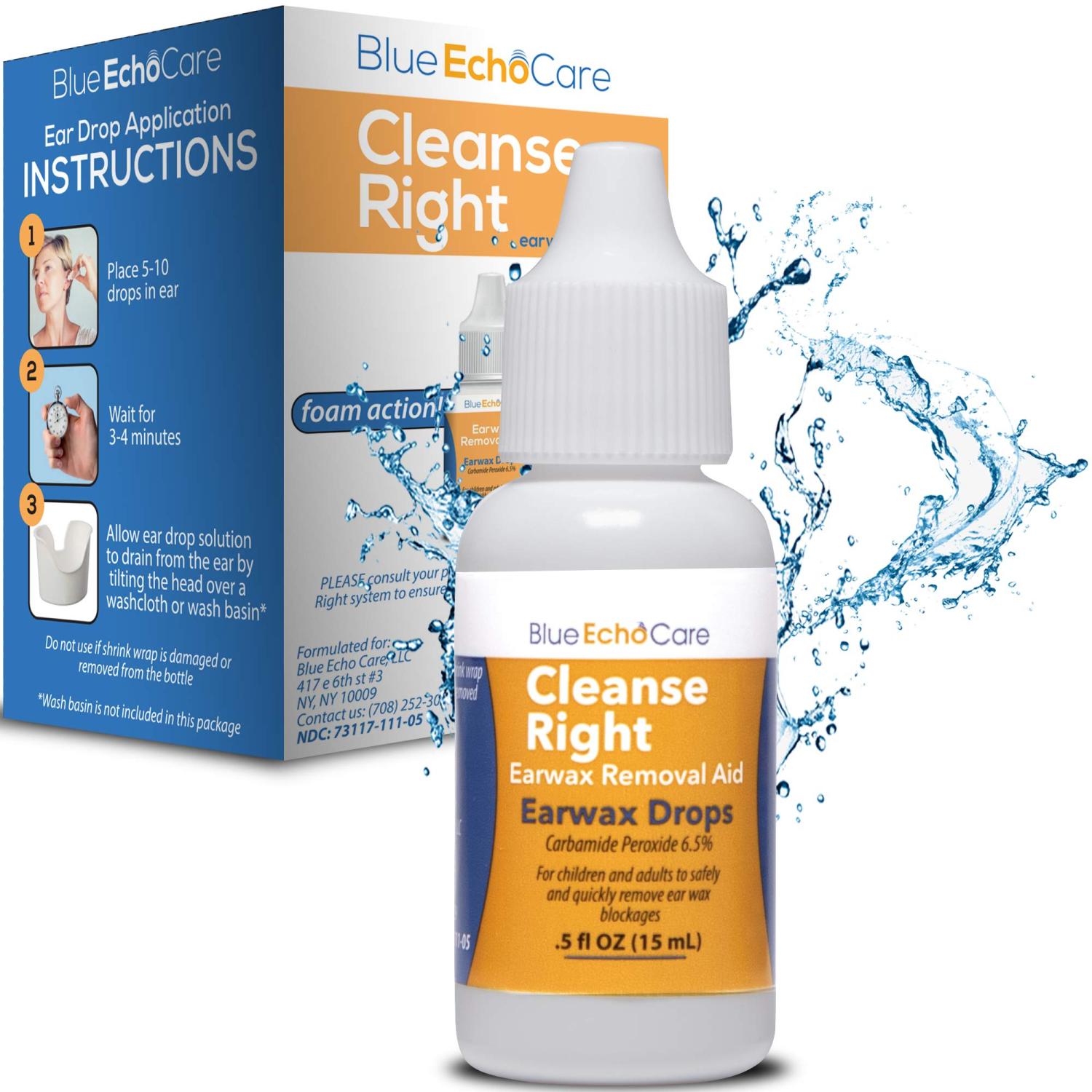 Cleanse Right Ear Wax Removal Drops Safe & EasytoUse Ear Cleaner