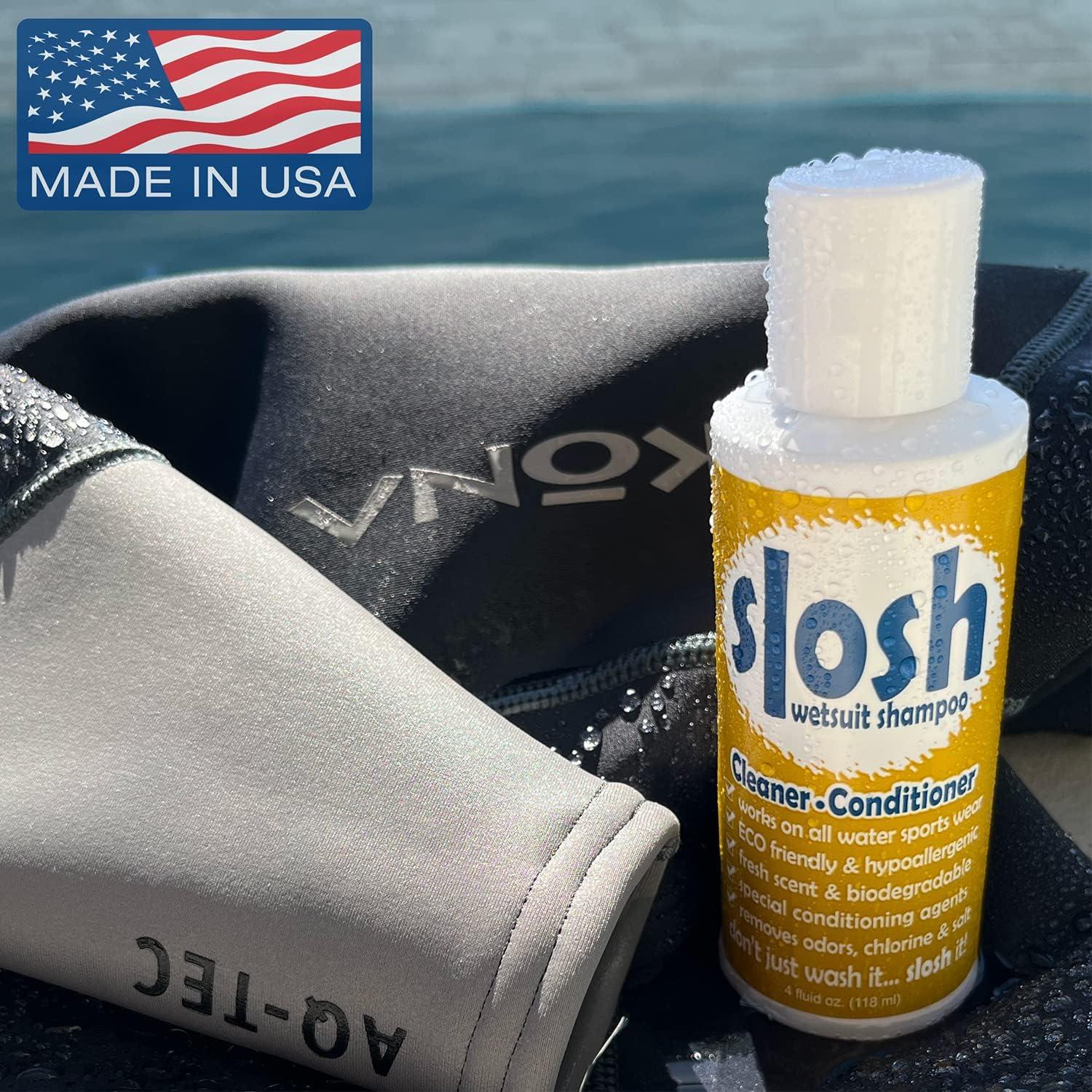Slosh Wetsuit & Swimsuit Cleaner 4 Fl Oz Removes Salt, Chlorine