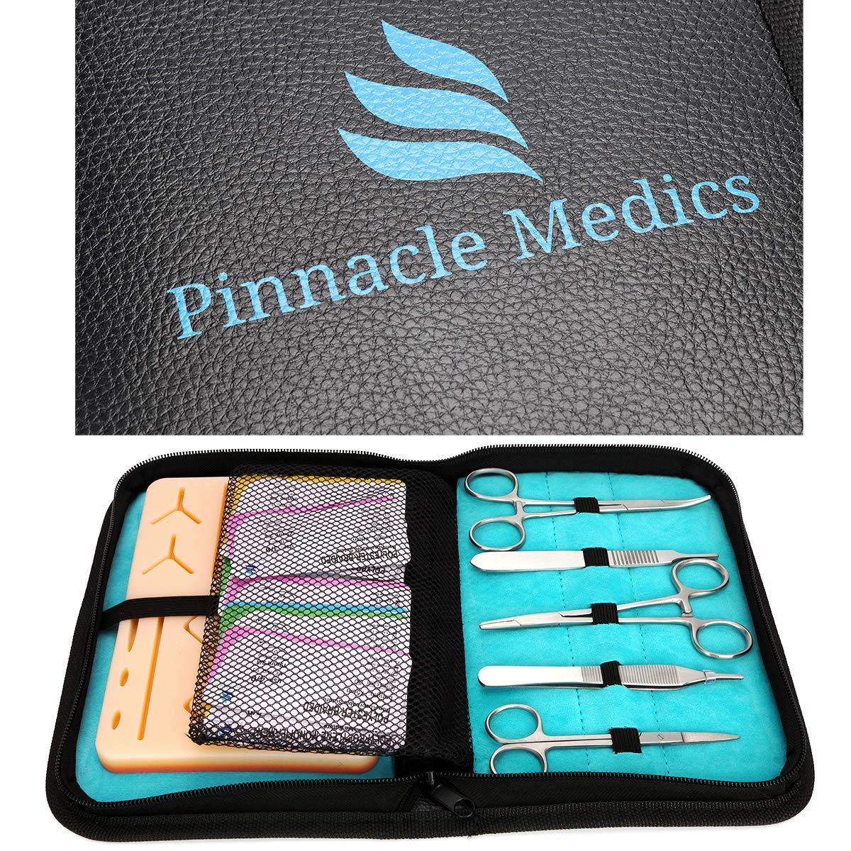 Suture Kit for Medical Students 24 Mixed Sutures Thread with Needle