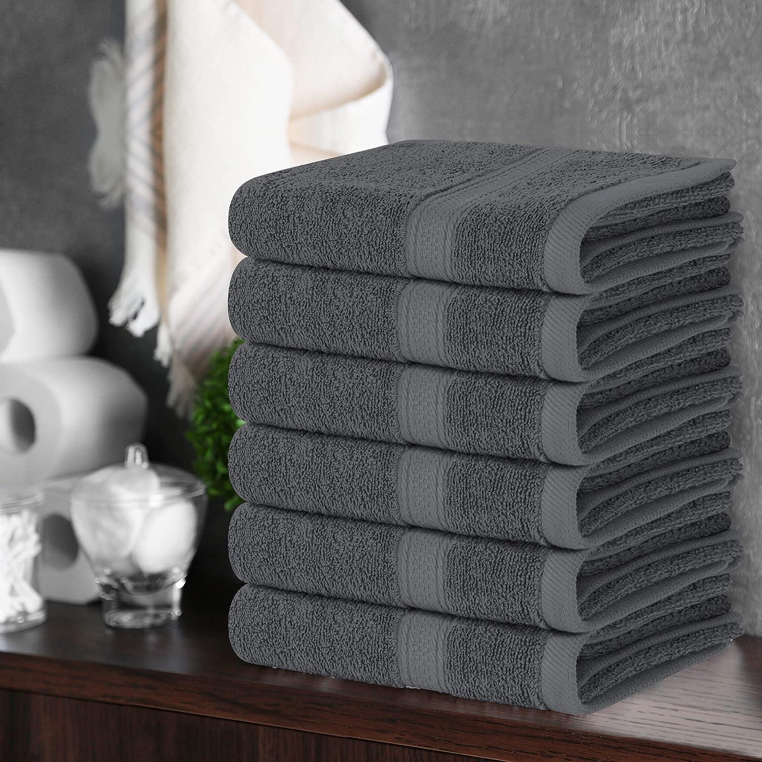 Utopia Towels 6 Pack Premium Hand Towels Set, (16 x 28 inches) 100