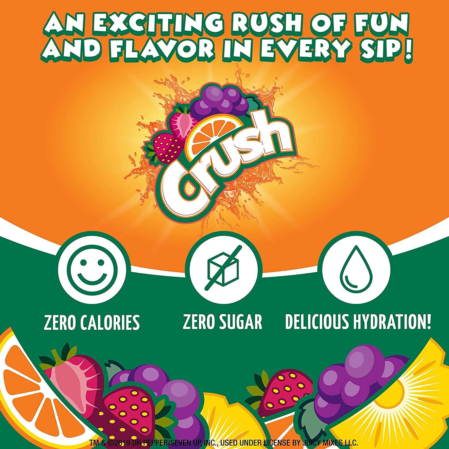 CRUSH Variety Pack Liquid Water Enhancer New Better Taste (4 Bottles