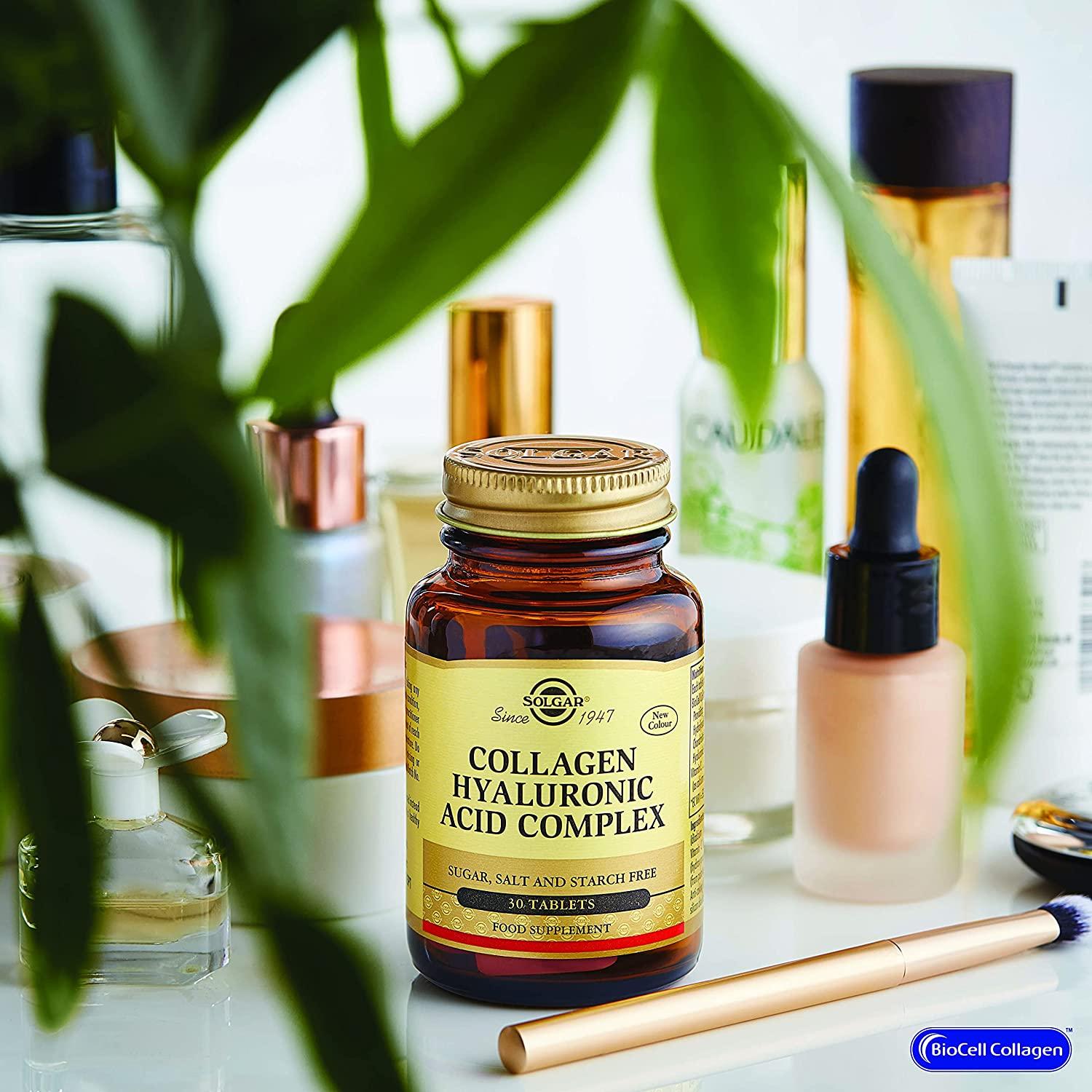 Solgar Collagen Hyaluronic Acid Complex 30 Tablets for Joint & Skin