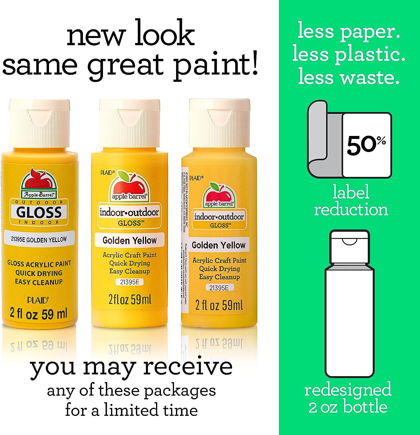 Apple Barrel Gloss Acrylic Paint in Assorted Colors (2Ounce) 20621 White