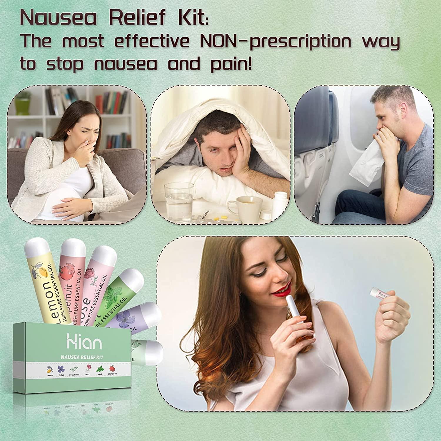 Hion Nausea Relief Kit, Aromatherapy Used for Nausea and Pain Caused by