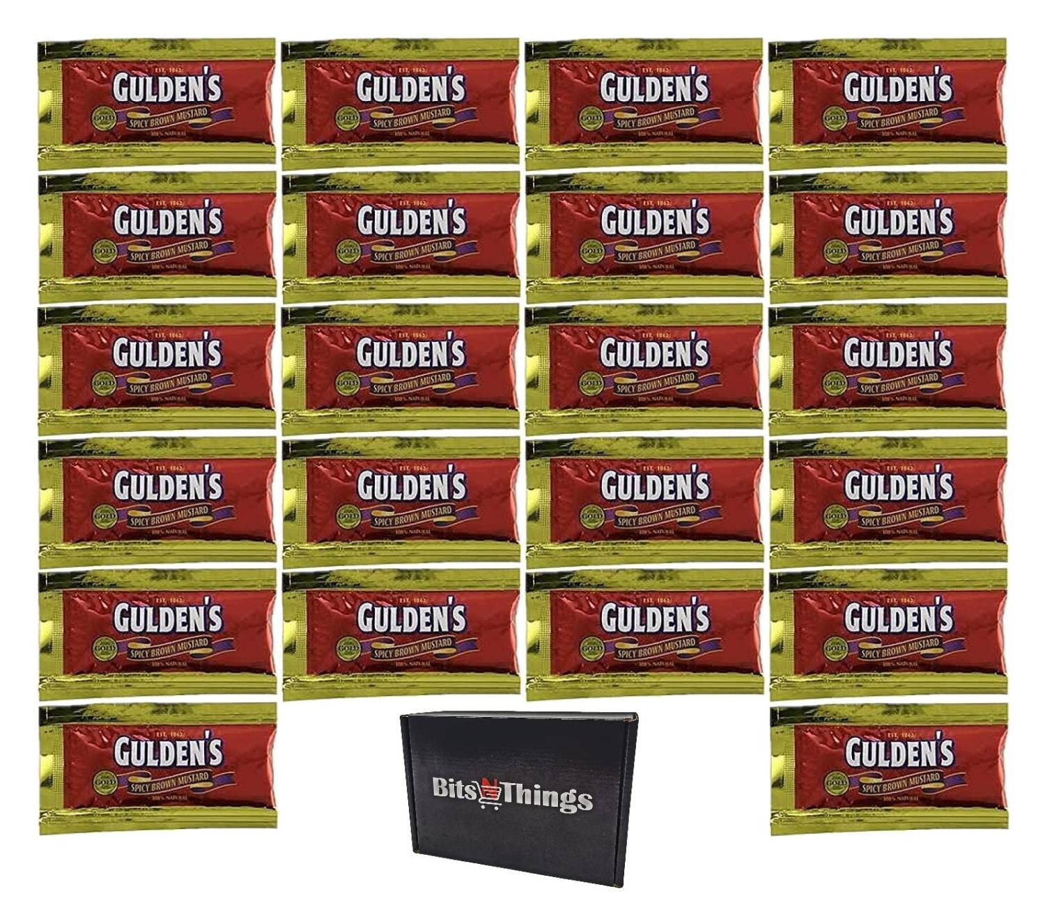 Gulden's Spicy Brown Mustard Packets 0.32 Oz. Pack of 50