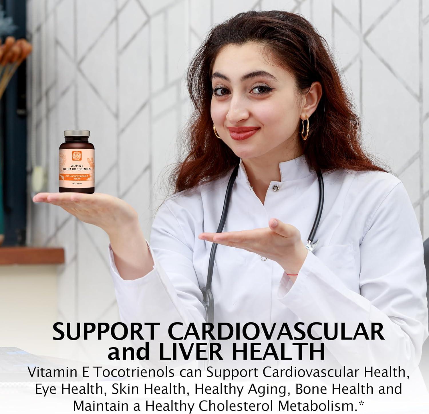 Kala Health Ultra Tocotrienol 200mg Vitamin E Vegan All 4 tocotrienols