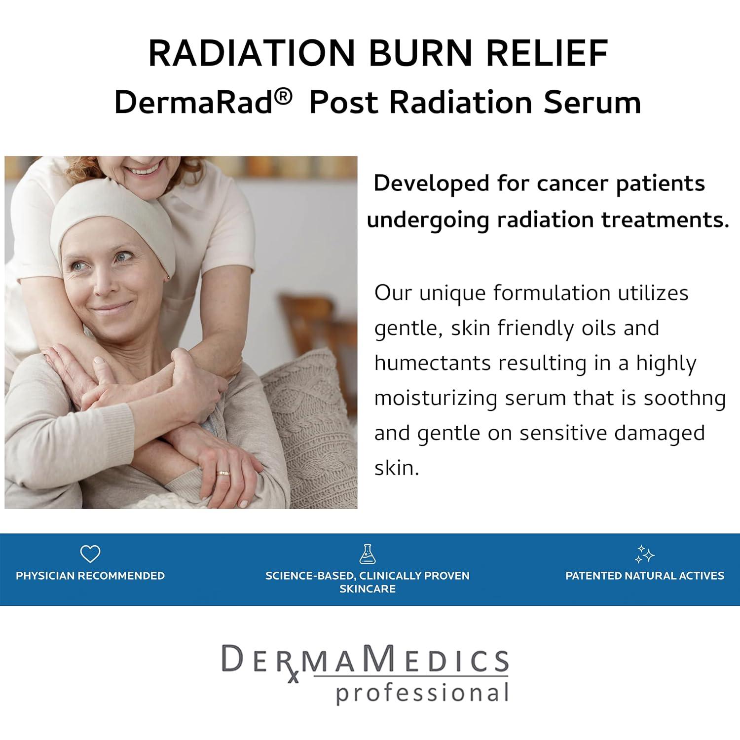 Radiation Burn Relief DermaRad Post Radiation Calming Serum with 3