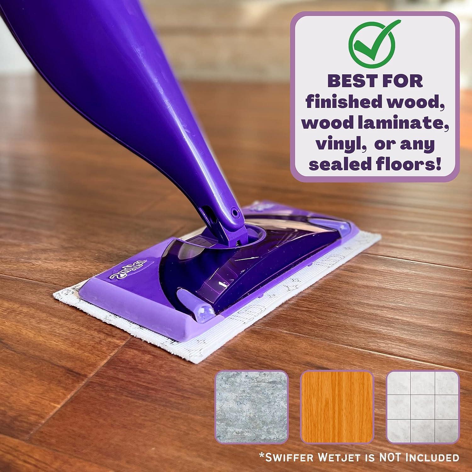 Swiffer WetJet Mops for Floor Cleaning, Hardwood Floor Cleaner, Mopping  Refill Bundle, Includes: 20 Pads, 1 Cleaning Solution