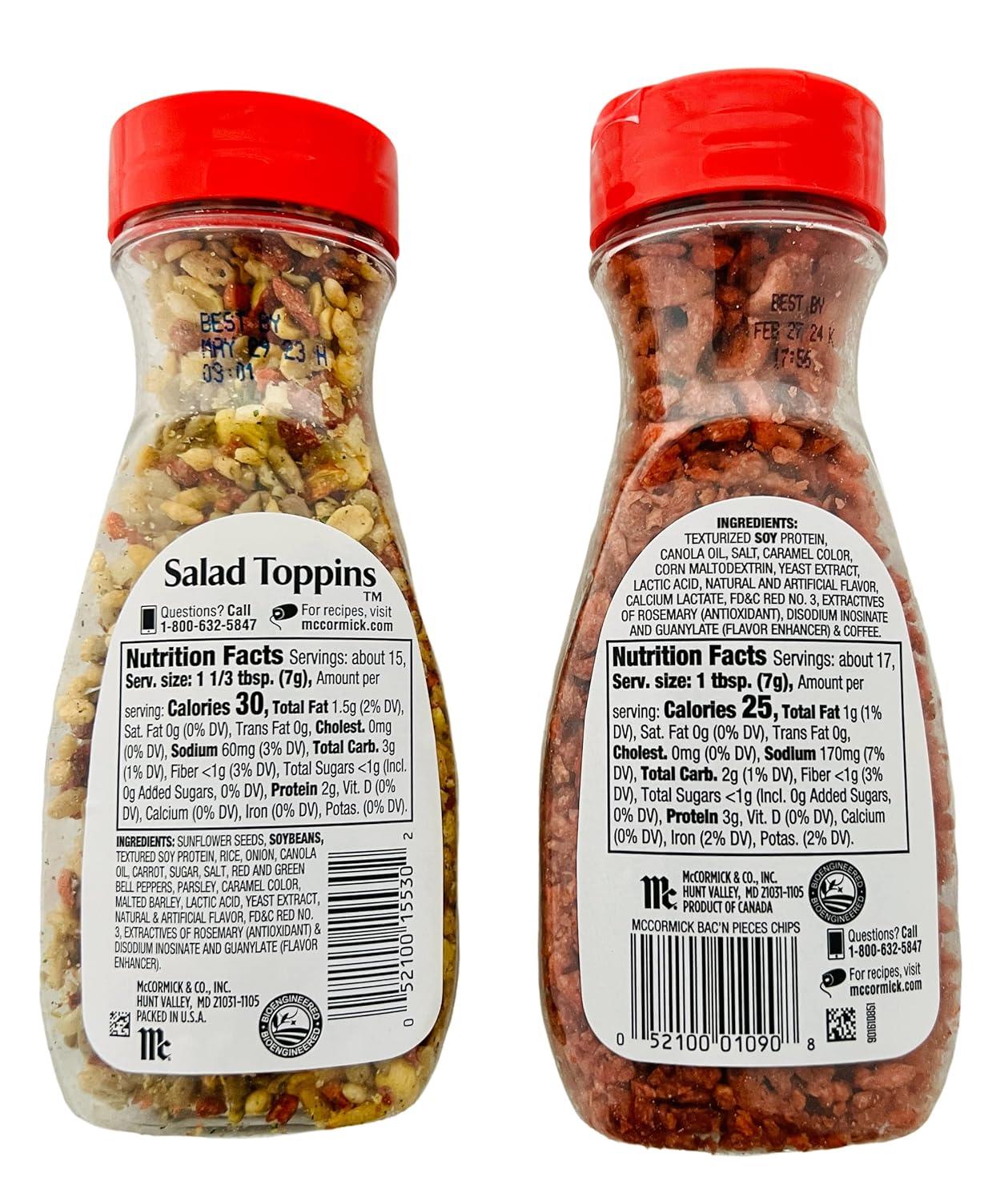 McCormick Crunchy & Flavorful Salad Toppings, 3.75 oz Salad Toppings 