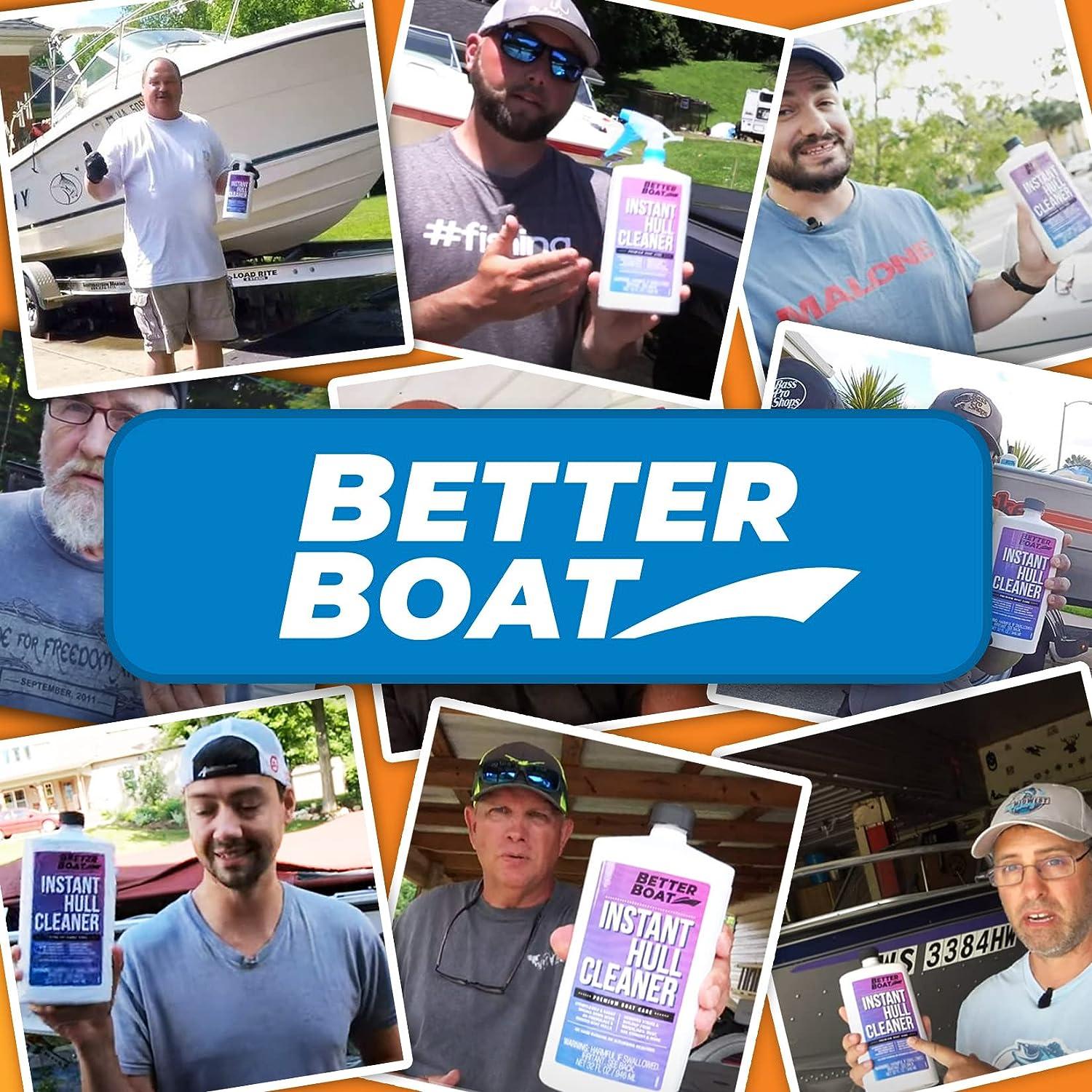 Fiberglass Boat Hull Cleaner for Boats & Aluminum Boat Cleaner Cleaning