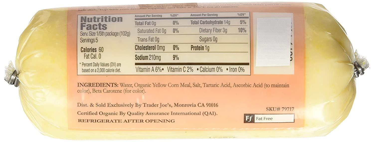 Trader Joe's Organic Polenta 18 Oz. (Pack of 3)