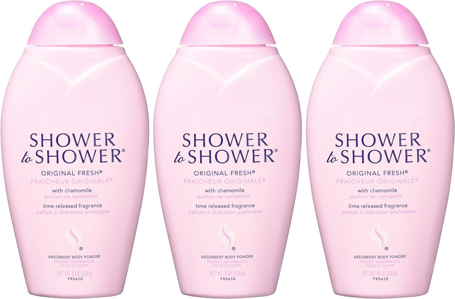 Shower to Shower Original Fresh 8 Oz (3 Pack) Stay Fresh All Day