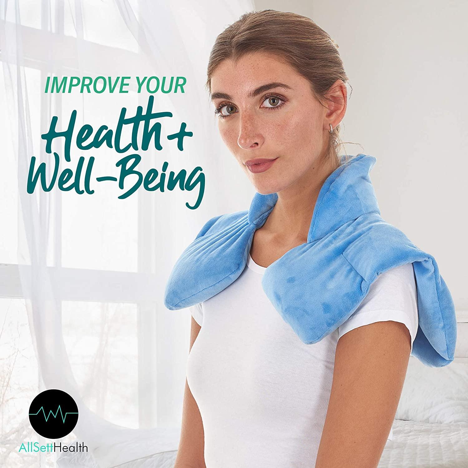 Microwavable Heating Pad for Neck and Shoulders Weighted Hot & Cold