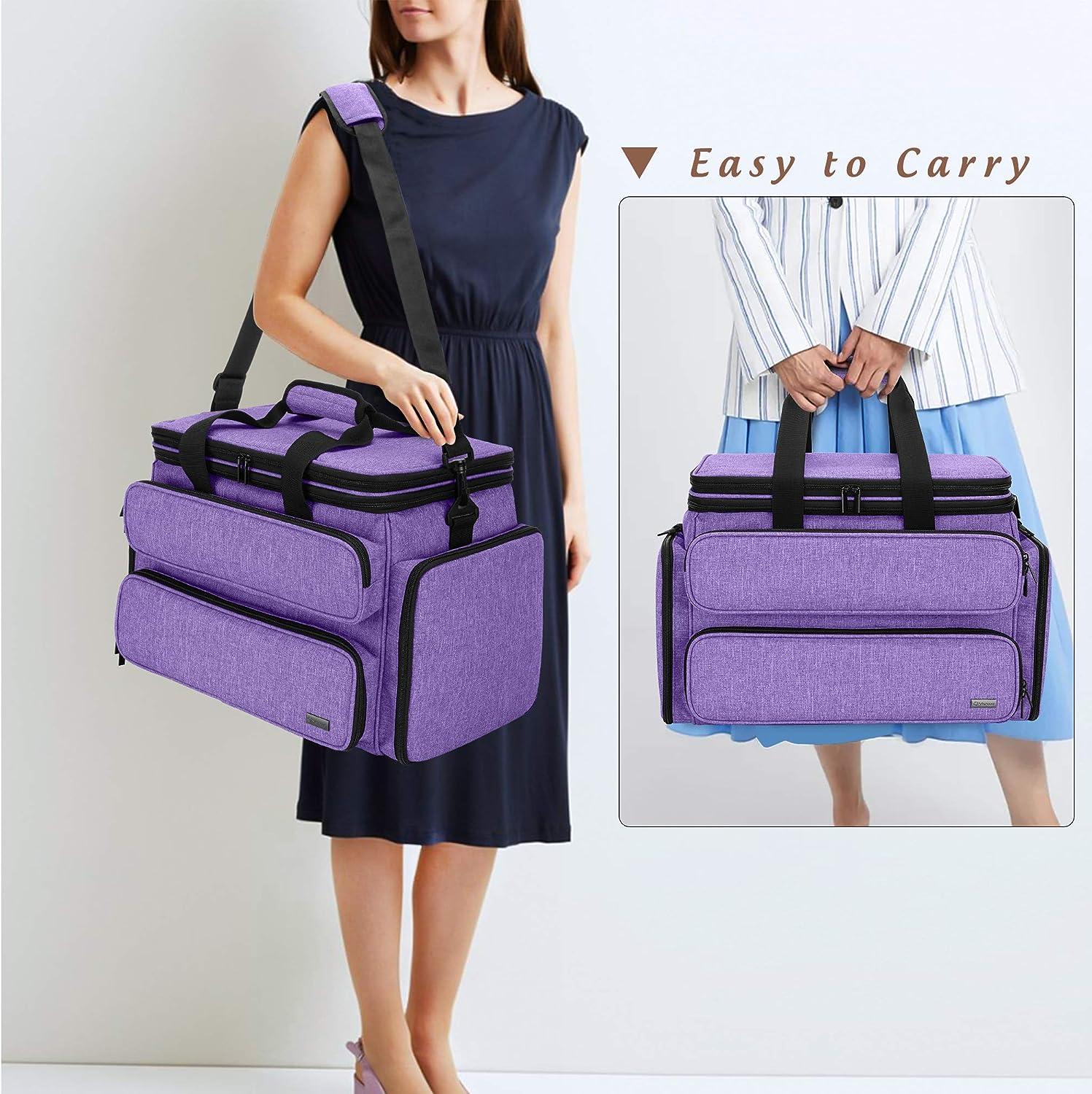 Tote Collapsible Yarn Sewing Machine Trolley Bag Case with Wheels