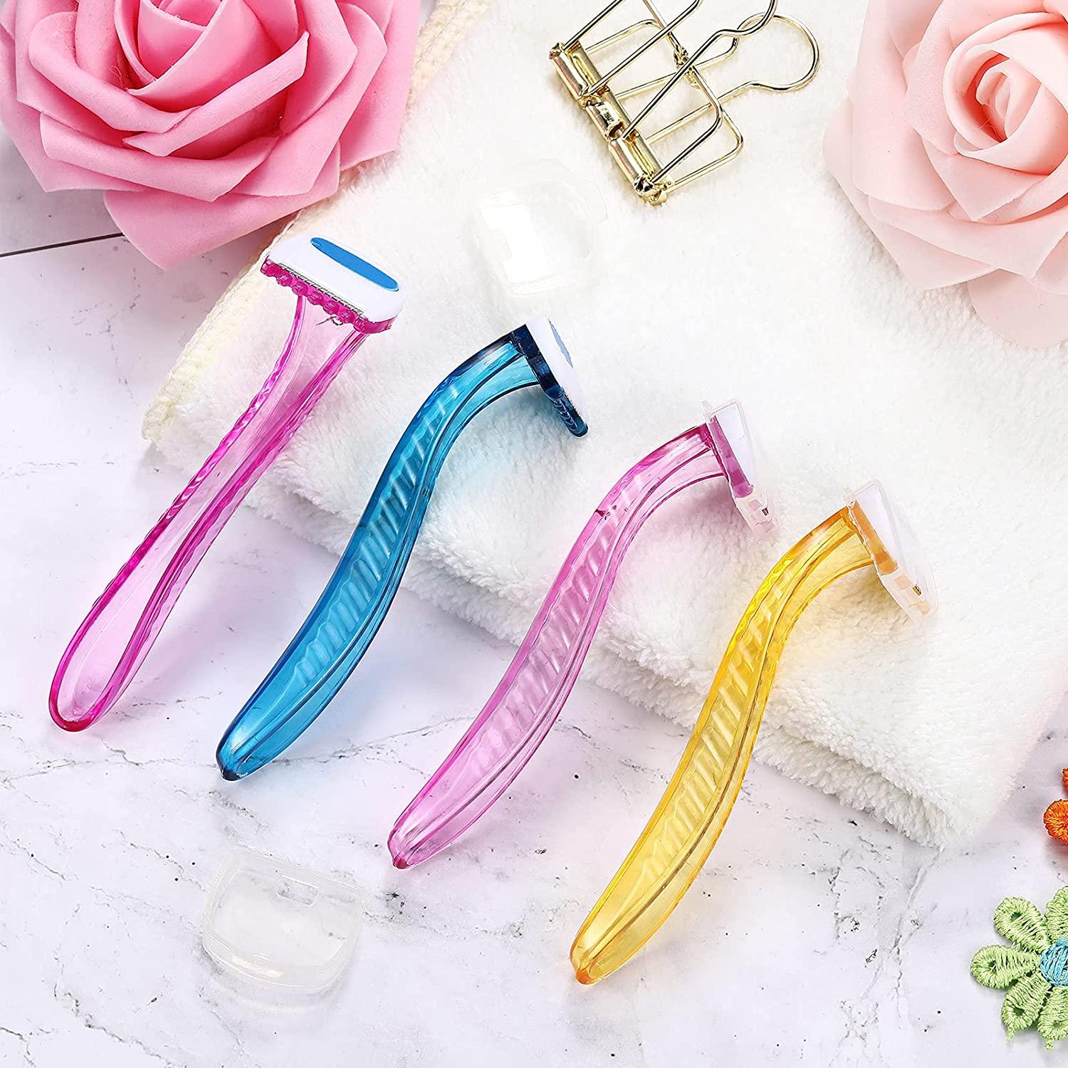 16 Pieces Bikini Disposable Razors for Women Durable Travel Accessories