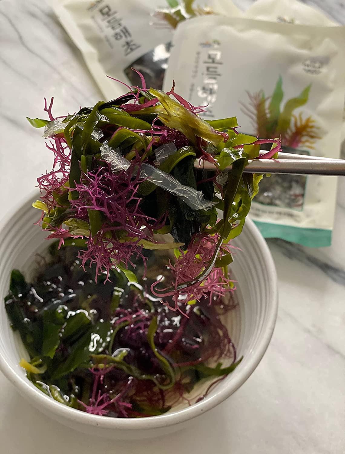 JRND Foods Assorted Seaweed Salad Kit 6 Types of Seaweed, Korean Side