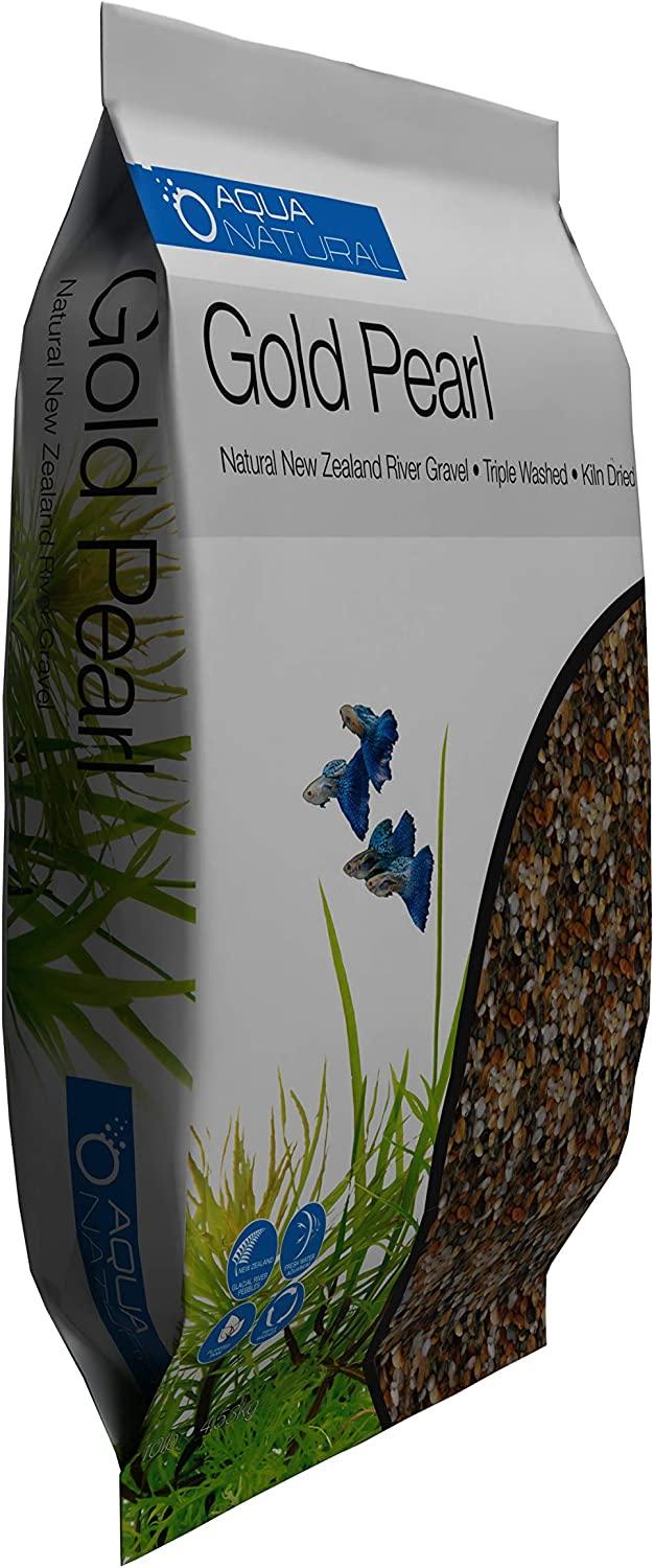 Gold Pearl 10lb Gravel Substrate for Aquariums, terrariums and vivariums