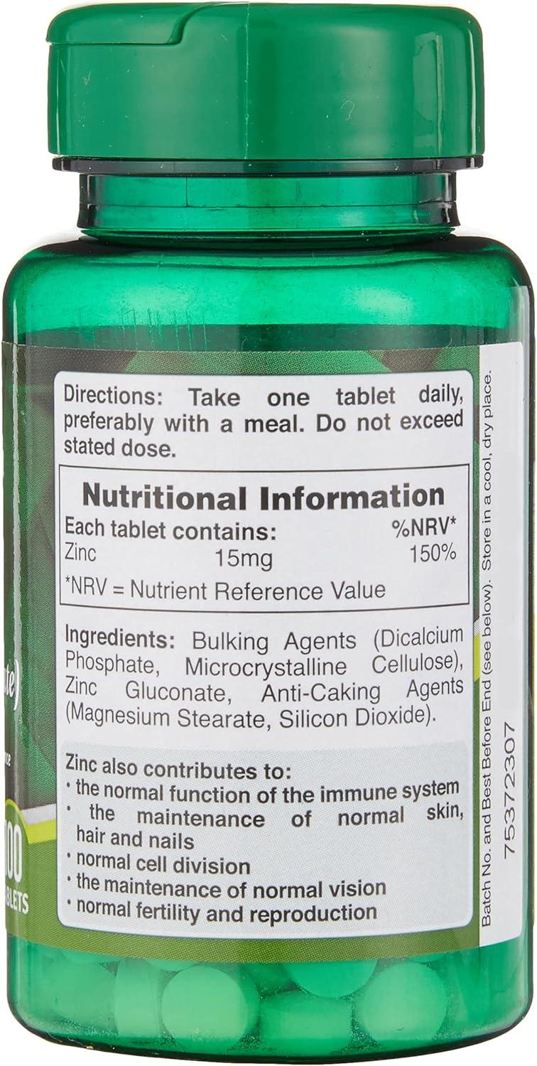 Holland & Barrett High Strength Zinc 15mg x 2 (Zinc Gluconate) Boost