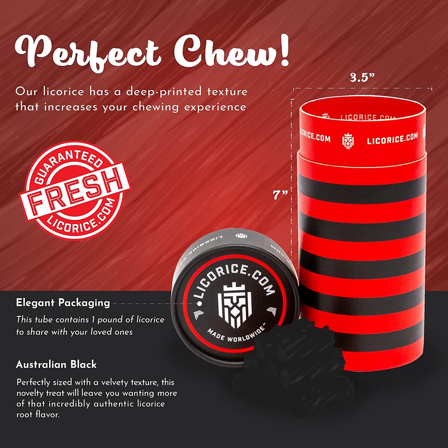 Australian Black Licorice Chews Gourmet Candy (1 lb)