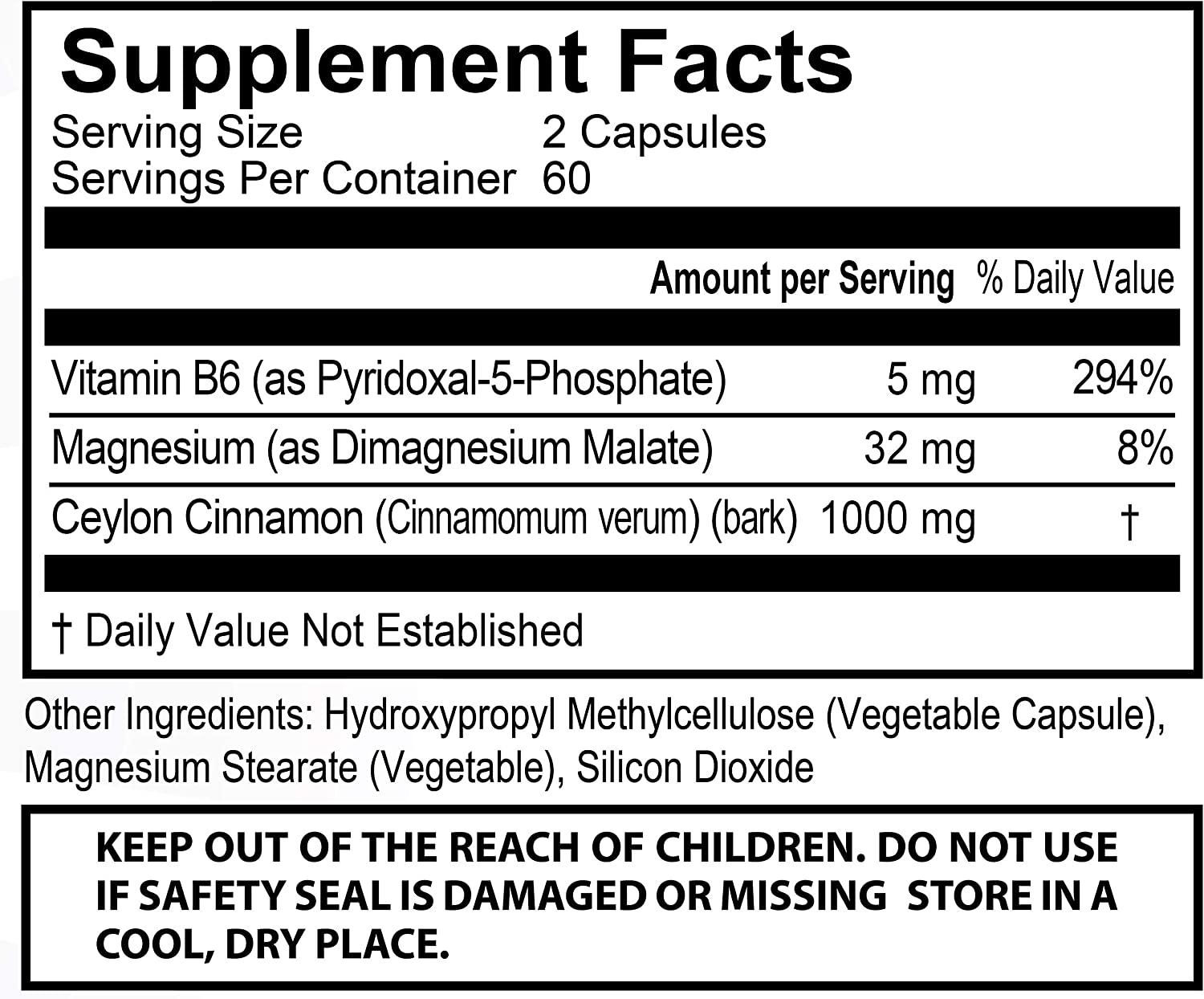 VegCap StrictionBP Blood Pressure Support with Ceylon Cinnamon