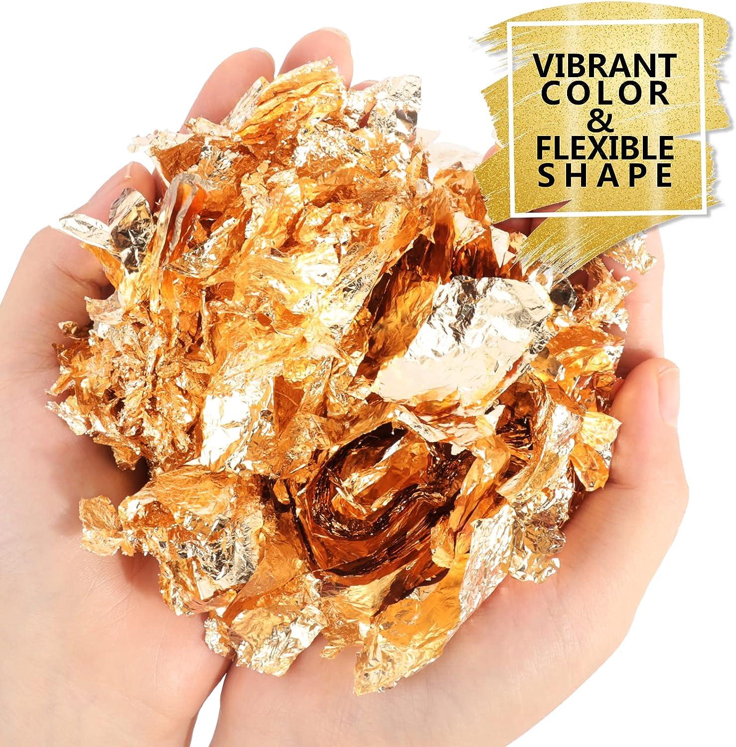 30g Metallic Foil Flakes for Resin, Nails, Painting & Crafts Gold